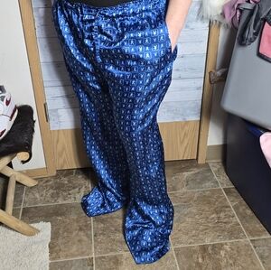 Y2K Playboy Satin Logo Pajama Pants Size Large